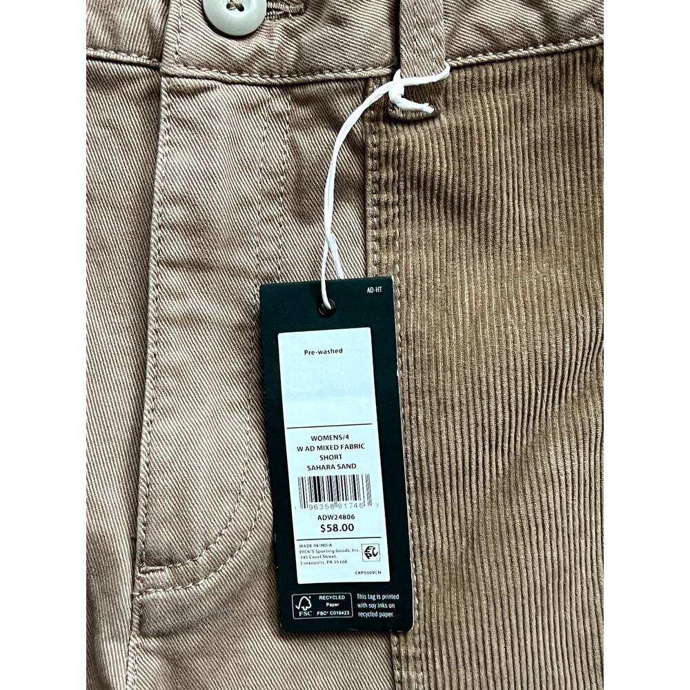 Alpine design womens 4W shorts sahara sand NEW WITH TAGS - Picture 3 of 3